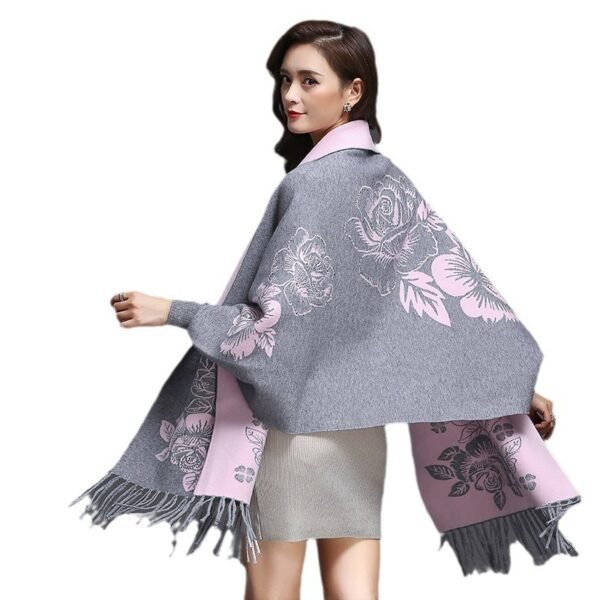 Mid-length Tassels Loose-fitting Knitted Cardigan Thickened Sweater Cashmere Outerwear - Image 3