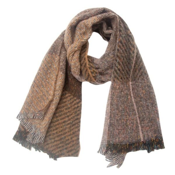 Men's And Women's Large Plaid Scarf Shawl - Image 7