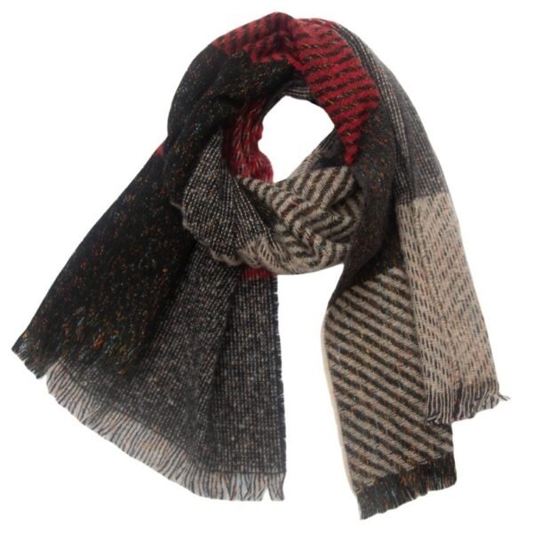 Men's And Women's Large Plaid Scarf Shawl - Image 10