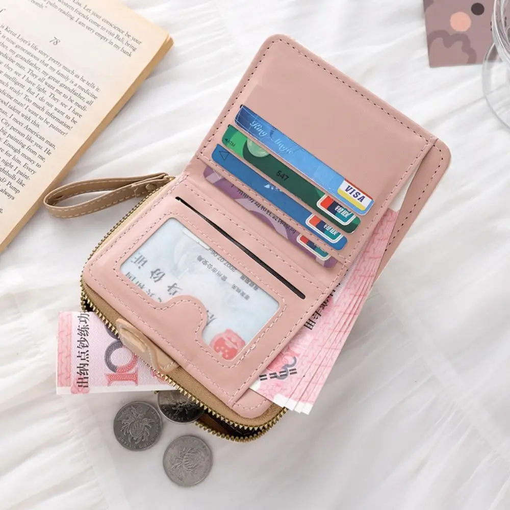 Cute Cat Coin Purse Women Fashion Short Wallet PU Leather Large Capacity Wallet Lightweight ID Card Holder Travel Cash Coin Bag - Image 18
