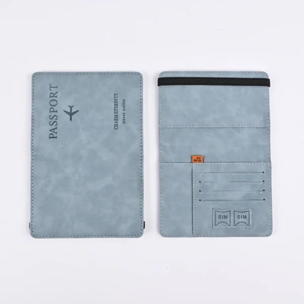 Men PU Leather Wallet Travel Passport Purse Card Male Travel Accessories Hand Carry Passport Business Cards Holder Wallet - Image 23