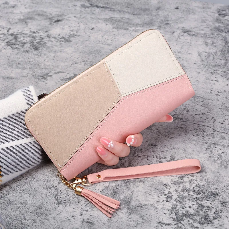 Fashion Zipper Wallets Womens Long Purses Handbags Coin Purse Cards Holder PU Leather Billfold Wallet - Image 15