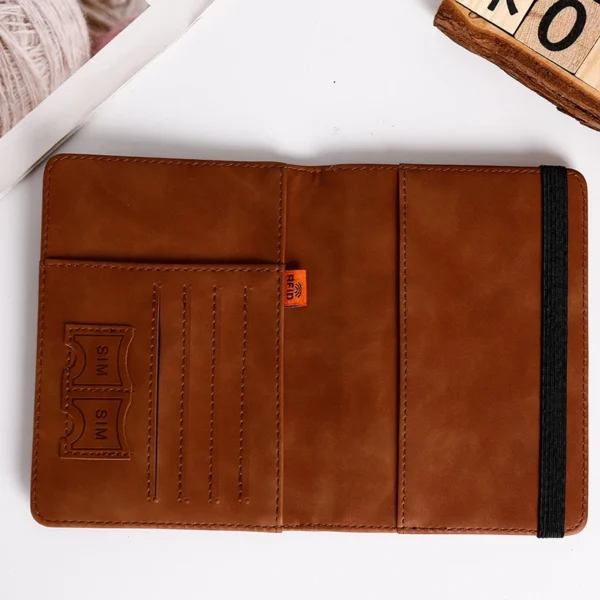 Men PU Leather Wallet Travel Passport Purse Card Male Travel Accessories Hand Carry Passport Business Cards Holder Wallet - Image 19