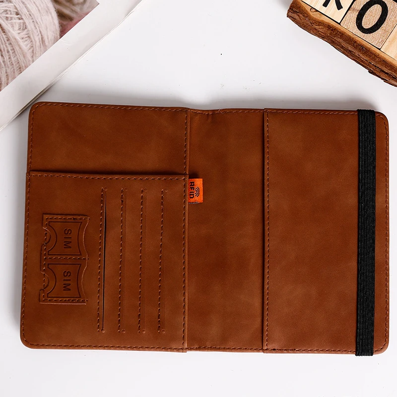 Men PU Leather Wallet Travel Passport Purse Card Male Travel Accessories Hand Carry Passport Business Cards Holder Wallet - Image 19
