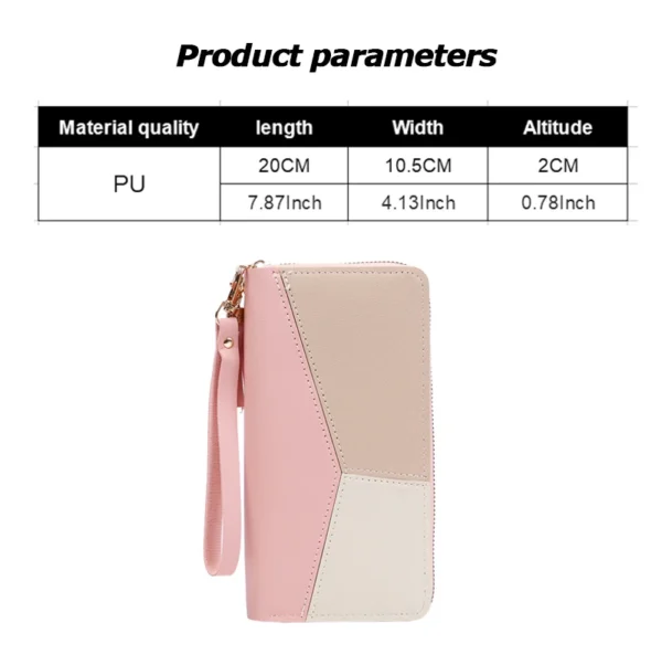 Fashion Zipper Wallets Womens Long Purses Handbags Coin Purse Cards Holder PU Leather Billfold Wallet - Image 10