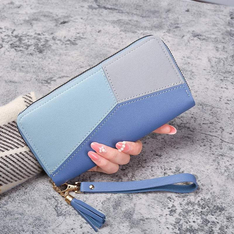 Fashion Zipper Wallets Womens Long Purses Handbags Coin Purse Cards Holder PU Leather Billfold Wallet - Image 14