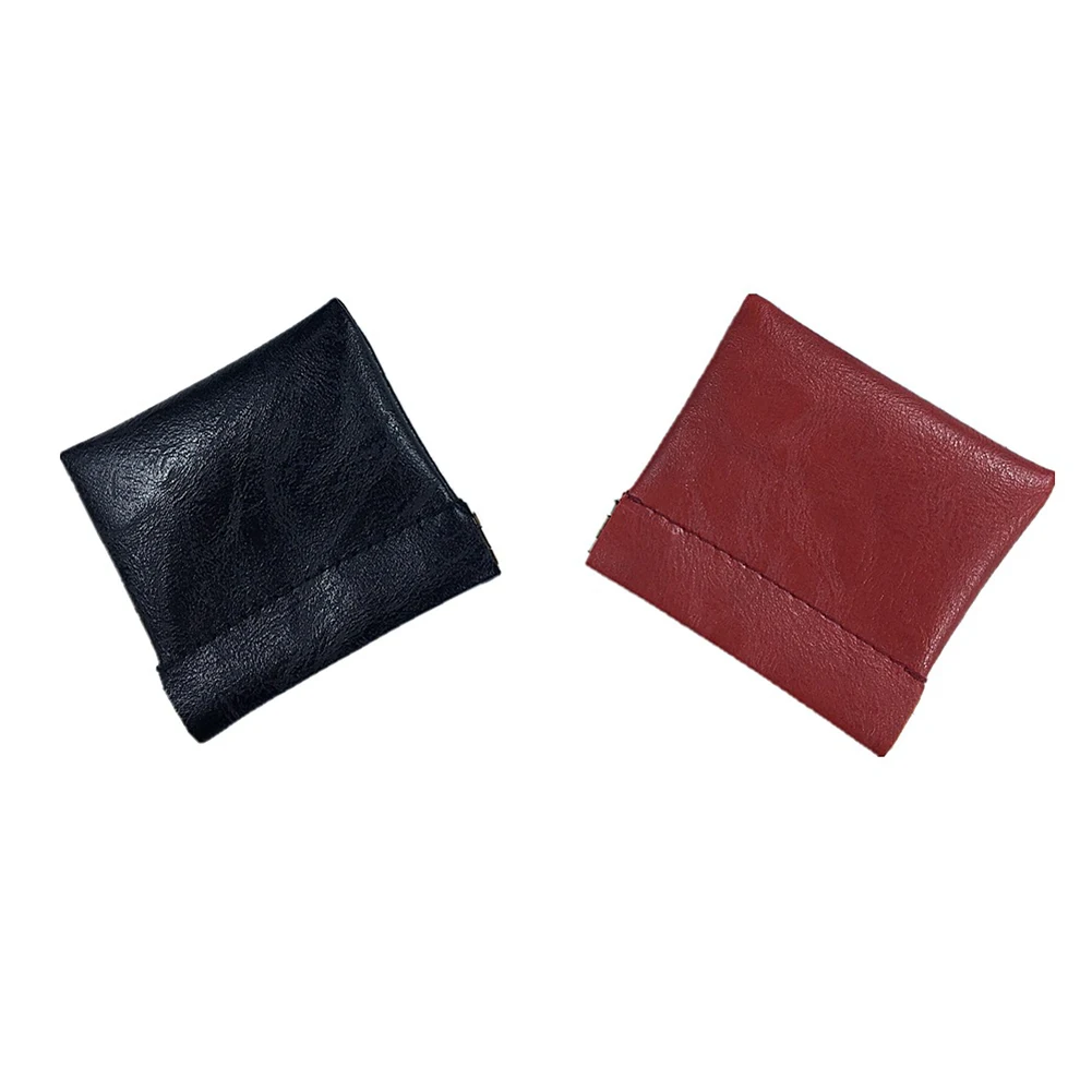 Pu Leather Coin Purse Women Men Small Mini Short Wallet Bag Money Change Key Earbuds Travel Credit Card Holder for Kids Girl - Image 9
