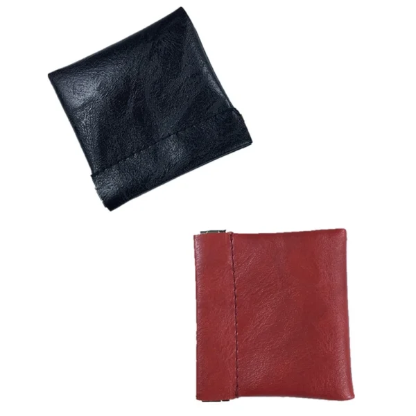 Pu Leather Coin Purse Women Men Small Mini Short Wallet Bag Money Change Key Earbuds Headphone Credit Card Holder For Kids Girl - Image 19