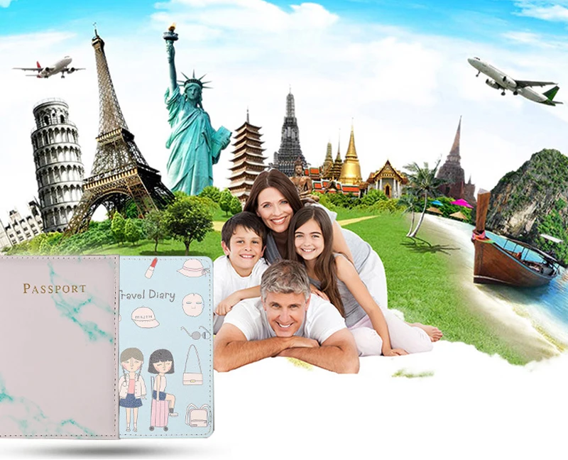 Men PU Leather Wallet Travel Passport Purse Card Male Travel Accessories Hand Carry Passport Business Cards Holder Wallet - Image 13