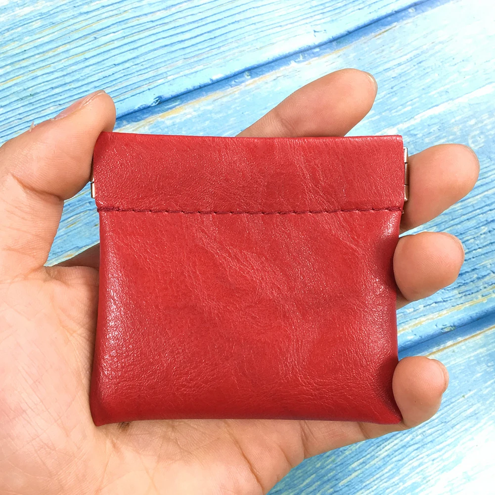 Pu Leather Coin Purse Women Men Small Mini Short Wallet Bag Money Change Key Earbuds Travel Credit Card Holder for Kids Girl - Image 5