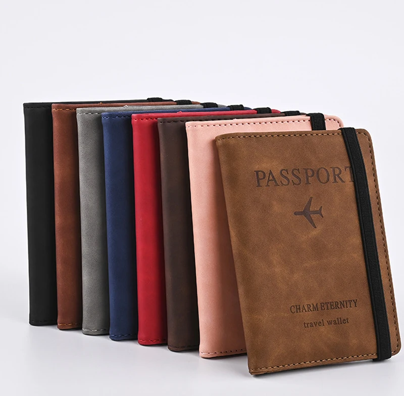 Men PU Leather Wallet Travel Passport Purse Card Male Travel Accessories Hand Carry Passport Business Cards Holder Wallet - Image 22