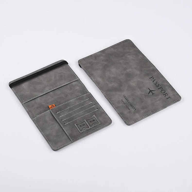 Men PU Leather Wallet Travel Passport Purse Card Male Travel Accessories Hand Carry Passport Business Cards Holder Wallet - Image 10