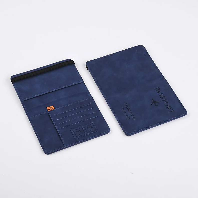 Men PU Leather Wallet Travel Passport Purse Card Male Travel Accessories Hand Carry Passport Business Cards Holder Wallet - Image 12