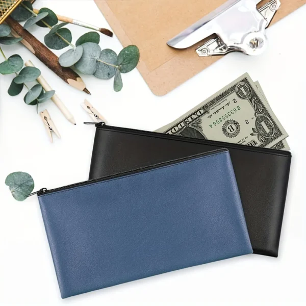 1pcs zipper purse is used to hold cash wallet, coins, cosmetics bills, check wallets, receipt clips.