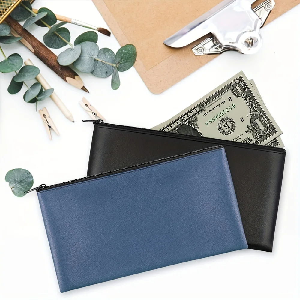 1pcs zipper purse is used to hold cash wallet, coins, cosmetics bills, check wallets, receipt clips.