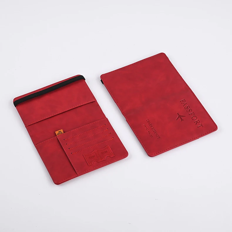 Men PU Leather Wallet Travel Passport Purse Card Male Travel Accessories Hand Carry Passport Business Cards Holder Wallet - Image 9