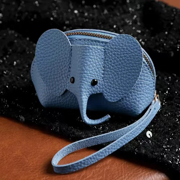 PU Leather Elephant Money Bag Women Coin Purse With Key Ring Multifunctional Zipper Storage Bags Key Case - Image 10