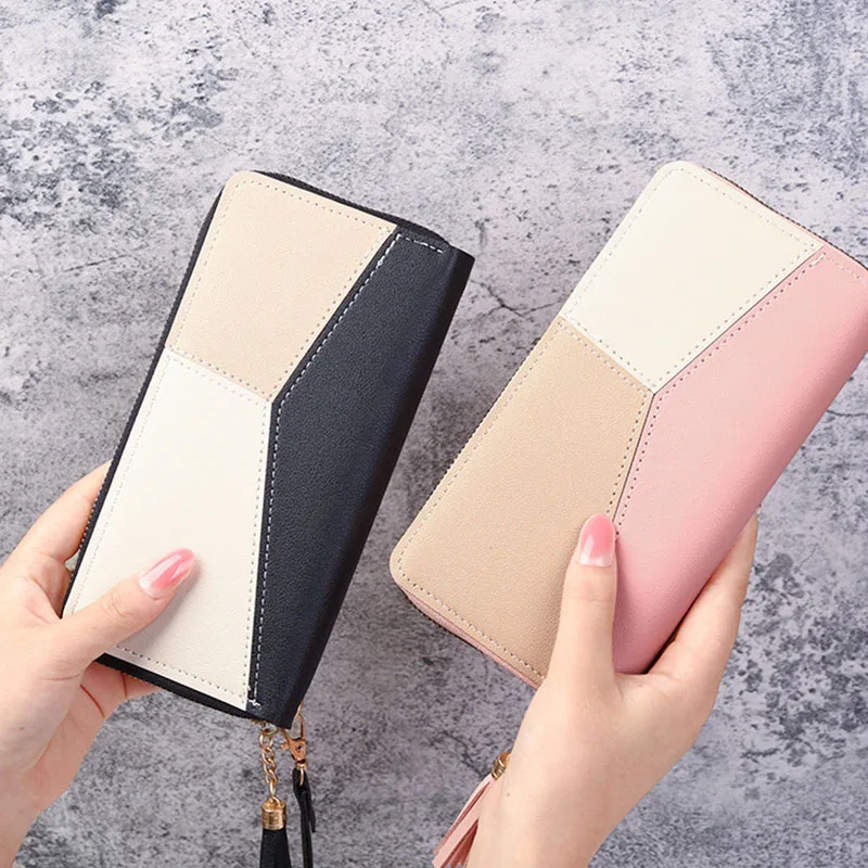 Fashion Zipper Wallets Womens Long Purses Handbags Coin Purse Cards Holder PU Leather Billfold Wallet - Image 11