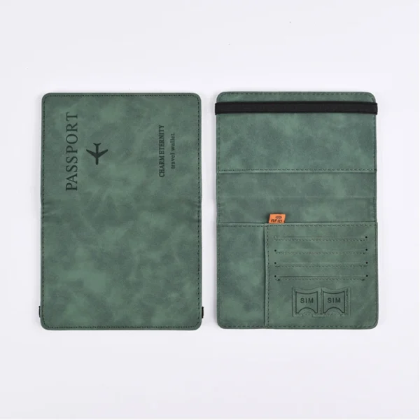 Men PU Leather Wallet Travel Passport Purse Card Male Travel Accessories Hand Carry Passport Business Cards Holder Wallet - Image 15