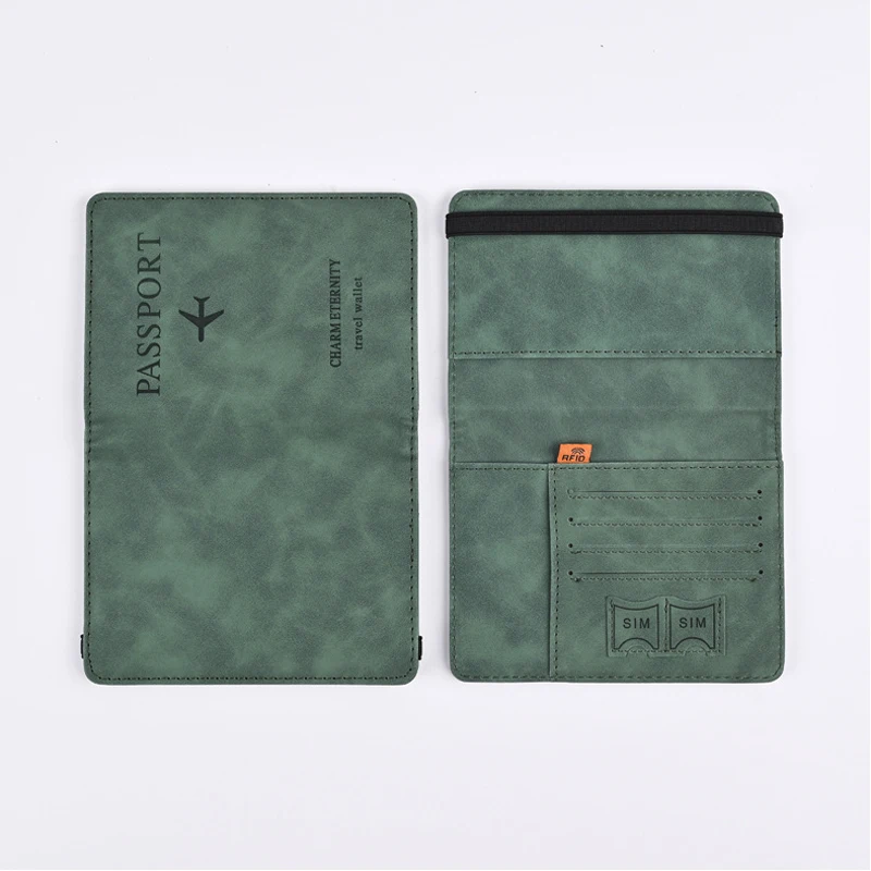 Men PU Leather Wallet Travel Passport Purse Card Male Travel Accessories Hand Carry Passport Business Cards Holder Wallet - Image 15