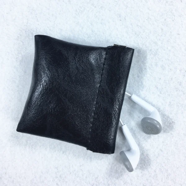Pu Leather Coin Purse Women Men Small Mini Short Wallet Bag Money Change Key Earbuds Headphone Credit Card Holder For Kids Girl - Image 18