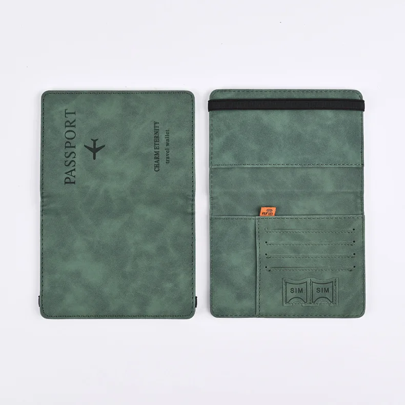 Men PU Leather Wallet Travel Passport Purse Card Male Travel Accessories Hand Carry Passport Business Cards Holder Wallet - Image 8