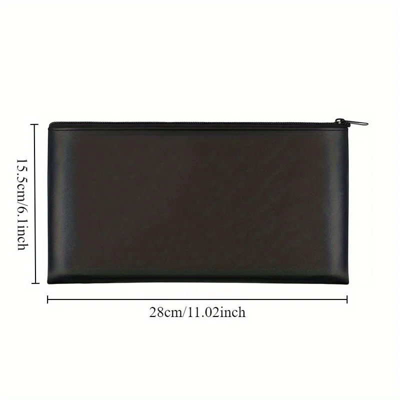 1pcs zipper purse is used to hold cash wallet, coins, cosmetics bills, check wallets, receipt clips. - Image 2