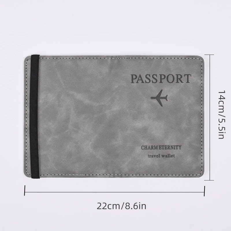 Men PU Leather Wallet Travel Passport Purse Card Male Travel Accessories Hand Carry Passport Business Cards Holder Wallet - Image 14